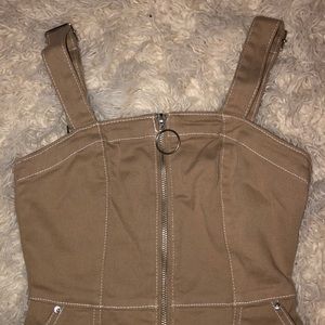 Brown/Tan Denim Dress